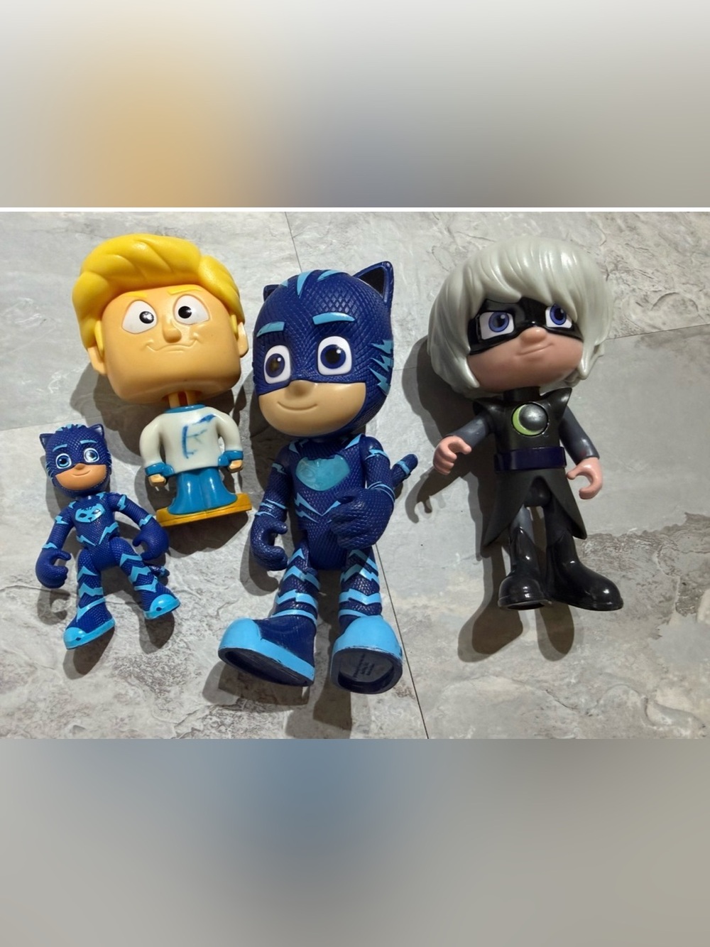 PJ Masks Action Figure Bundle: Large & Small Catboy, Luna Girl, Connor